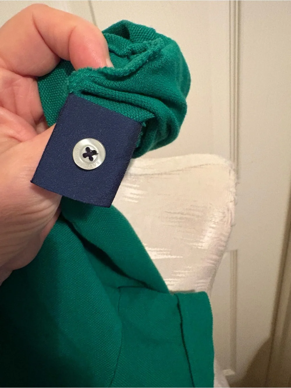 Ralph Lauren Emerald Green Girls' Polo Shirt with Pony Logo Large